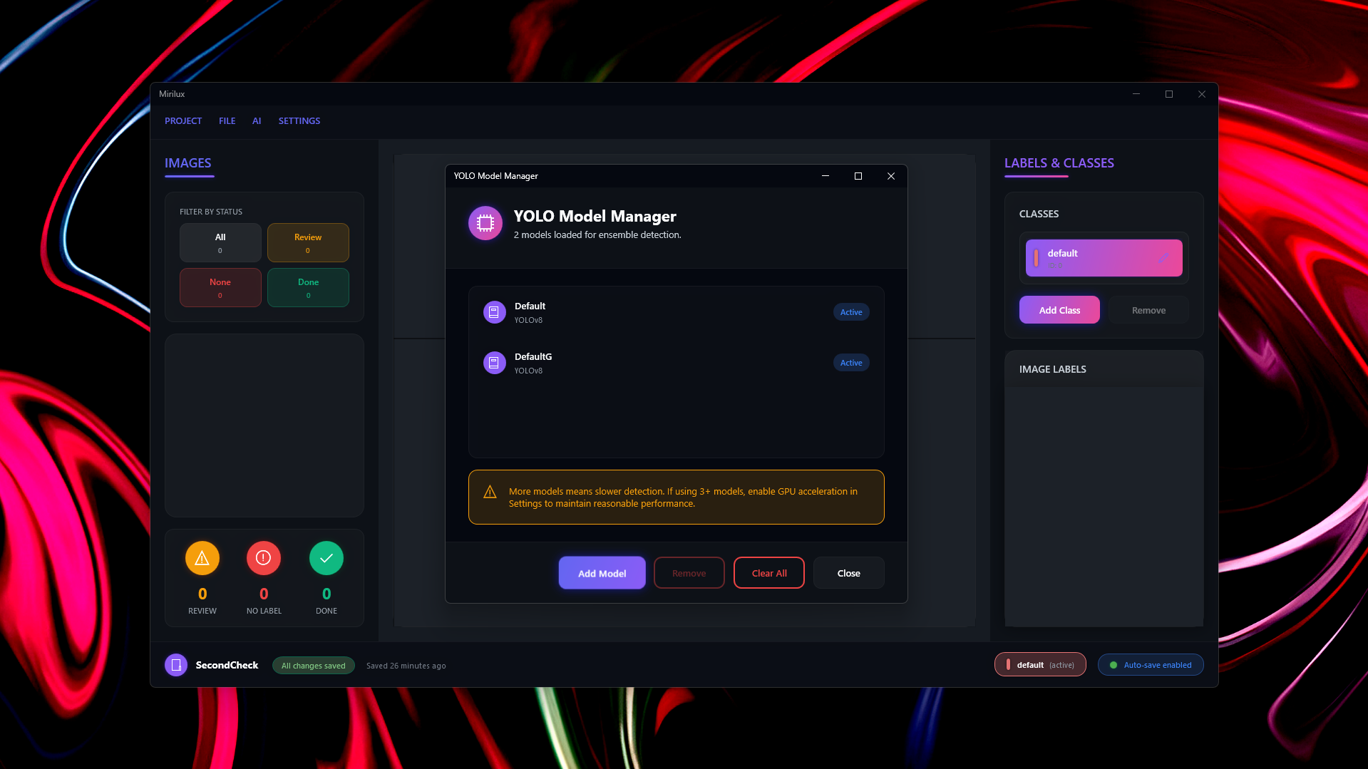 Mirilux Ensemble Model Manager
